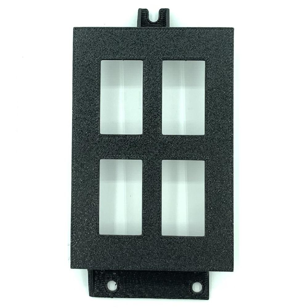 84-96 Jeep XJ / MJ Clock Panel Replacement Fits 4 Carling Switches