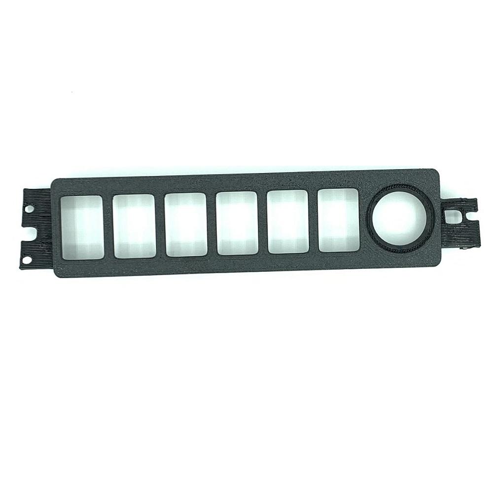 9701 Jeep XJ Switch Panel 6 OEM Passenger Power Custom 3D Fab